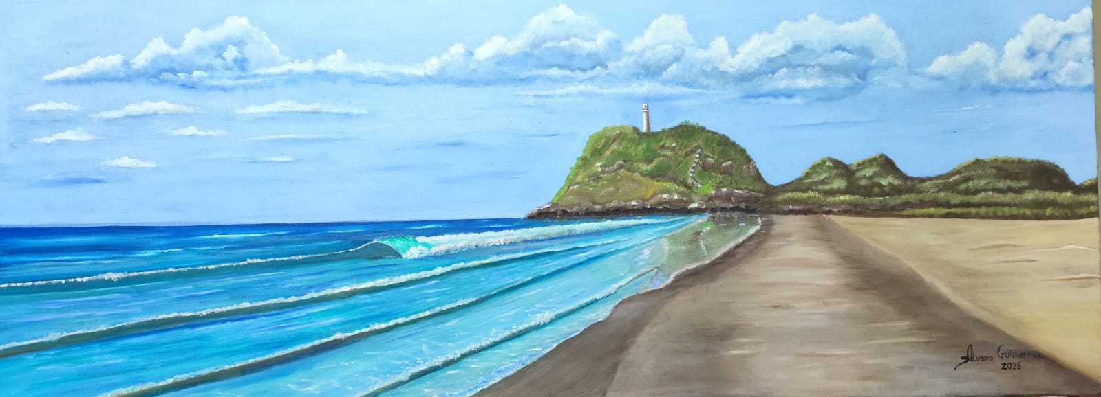 Artista: Alvaro Guilherme Título: O Barco, pintura original óleo sobre tela, protegida com verniz especial, para longa duração, no tamanho 40cm x 50cm - Sem moldura. Criada em 2025, acompanha o Certificado de Autenticidade. Valor R$ 400,00 Entrega apenas no Brasil, com frete por conta do destinatário.